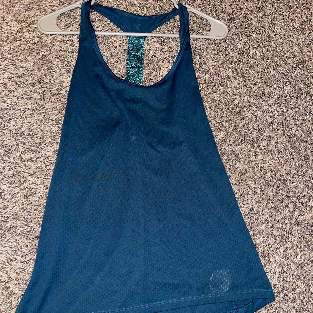 Medium, blue active top from Old Navy.